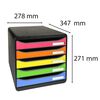 Exacompta Big-Box Plus Schubladenbox Harlequin mit 5 Laden