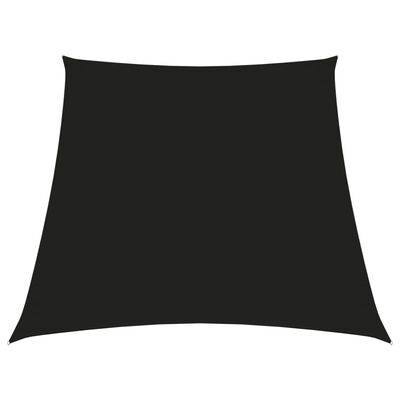 vidaXL Sonnensegel Oxford-Gewebe Trapezförmig 2/4x3 m Schwarz