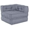 vidaXL Modulare Sofagarnitur Stoff Grau 70 x 70 x 56 cm