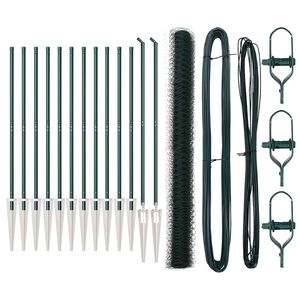 vidaXL Zaunpfosten Gr&uuml;n