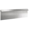 vidaXL Schneckenzaun 100 x 3,5 x 25 cm Edelstahl Silber