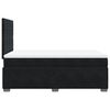 vidaXL Boxspringbett mit Matratze Schwarz 120x200 cm Samt
