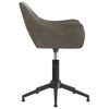 vidaXL B&uuml;rostuhl Drehbar Dunkelgrau Samt