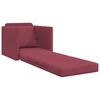 vidaXL Schlafsofa Weinrot 74 x 77 x 81 cm Samt