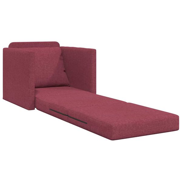 vidaXL Schlafsofa Weinrot 74 x 77 x 81 cm Samt