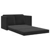vidaXL Bodensofa mit Schlaffunktion Schwarz 122x204x55 cm Samt