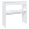 vidaXL Konsolentisch Wei&szlig; 80x30x80 cm Holzwerkstoff