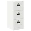 vidaXL Aktenschrank Wei&szlig; 44 x 50 x 106,5 cm Kaltgewalzter Stahl