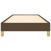 vidaXL Bettgestell ohne Matratze Dunkelbraun 100x200 cm Stoff