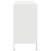 vidaXL Sideboard Weiß 135x39x73,5 cm Kaltgewalzter Stahl