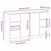 vidaXL Sideboard Schwarz Eichen-Optik 120 x 30 x 70 cm Holzwerkstoff