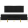 vidaXL Boxspringbett mit Matratze Schwarz 200 x 200 cm Stoff