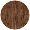 vidaXL Tischplatte &Oslash; 90 x 4 cm Rund Massivholz Eiche Dunkelbraun