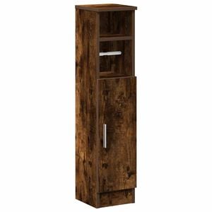 vidaXL Badezimmerschrank mit Rollenhalter R&auml;uchereiche 20,5x22x90 cm