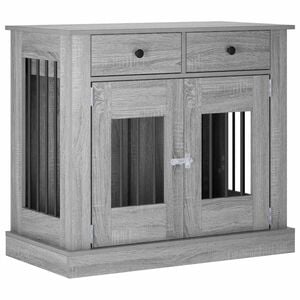 vidaXL Hundek&auml;figm&ouml;bel Sonoma-Grau 90 x 47,5 x 80 cm Holzwerkstoff