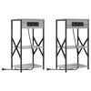 vidaXL Nachttisch 2 stk. Graues Sonoma 41 x 31 x 76 cm Holzwerkstoff