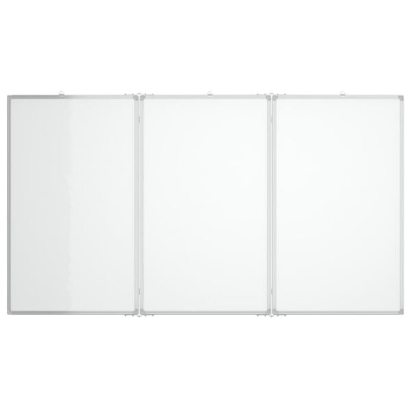 vidaXL Magnetisches Whiteboard Klappbar 120x80x1,7 cm Aluminium