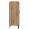 vidaXL Sideboard Artisan-Eiche 69,5 x 34 x 90 cm Verbundholz und Eisen