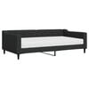 vidaXL Tagesbett mit Matratze Schwarz 100x200 cm Stoff