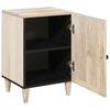 vidaXL Badezimmerschrank mit T&uuml;r Wei&szlig; 38 x 33 x 58 cm Holzwerkstoff