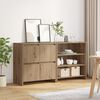 vidaXL Sideboard 2 pcs Artisan-Eiche 70 x 41 x 75 cm Holzwerkstoff