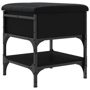 vidaXL Schuhbank Schwarz 42x42x45 cm Holzwerkstoff