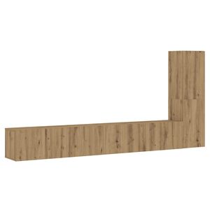 vidaXL TV-Wandschr&auml;nke 3 Stk. Artisan-Eiche Holzwerkstoff