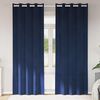 vidaXL Verdunkelungsvorh&auml;nge 2 pcs Dunkelblau 140 x 260 cm Samt