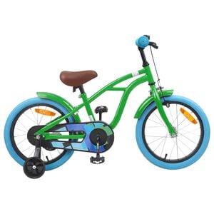vidaXL Kinderfahrrad 16 Zoll f&uuml;r 4-6 Jahre alt Gr&uuml;n