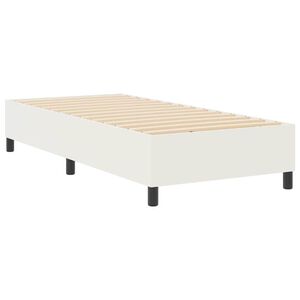 vidaXL Boxspringbett Creme 90 x 190 cm Cordstoff