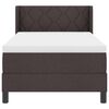 vidaXL Boxspringbett mit Matratze Dunkelbraun 200 x 100 cm Stoff