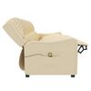vidaXL 4-Sitzer Massagesessel Creme Stoff