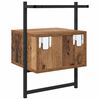 vidaXL Nachttisch mit Schubladen Altholz 35 x 30 x 51 cm Holzwerkstoff