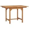 vidaXL Gartentisch Ausziehbar (110-160)x80x75 cm Massivholz Teak
