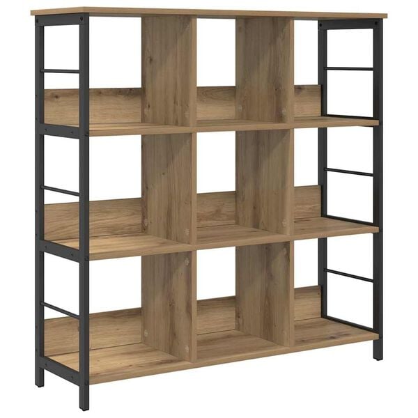 vidaXL B&uuml;cherregal Artisan-Eiche 102 x 32 x 104,5 cm Holzwerkstoff