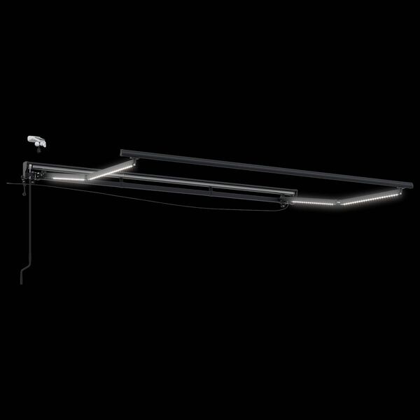 vidaXL Elektrische ausziehbare Markise Schwarz 3 x 2,5 m