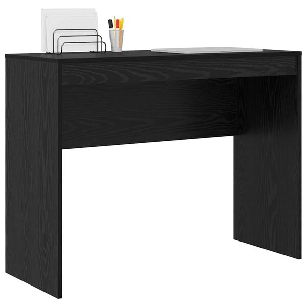 vidaXL Schreibtisch Schwarz Eichen-Optik 100 x 40 x 76 cm