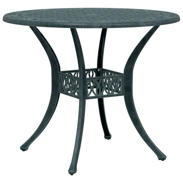 vidaXL 3-tlg. Bistro-Set Gr&uuml;n Aluminiumguss