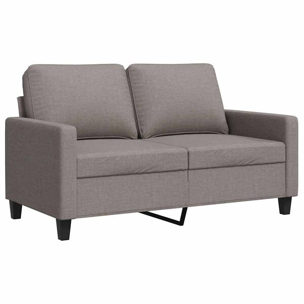 vidaXL 2-Sitzer-Sofa Taupe 120 cm Stoff