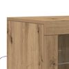 vidaXL LED-Sideboard Artisan-Eiche 60,5 x 37 x 100 cm Holzwerkstoff