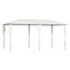 vidaXL Pavillon mit Pfostenverkleidung 2,98x5,3x2,59 m Creme 160 g/m&sup2;