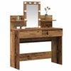 vidaXL Schminktisch mit Regal Altholz 100 x 40 x 130 cm Holzwerkstoff