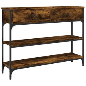 vidaXL Konsolentisch R&auml;uchereiche 100x25x75 cm Holzwerkstoff