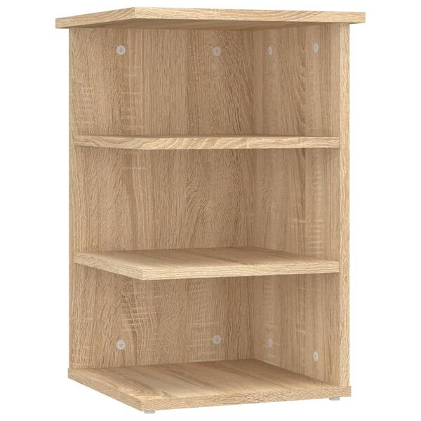 vidaXL Beistellregal Sonoma-Eiche 35x35x55 cm Holzwerkstoff