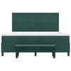 vidaXL Boxspringbett mit Matratze Dunkelgr&uuml;n 180 x 200 cm Samt
