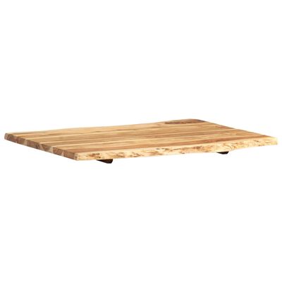 vidaXL Tischplatte Massivholz Akazie 80x(50-60)x2,5 cm