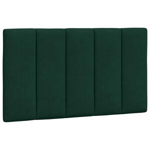 vidaXL Kopfteil-Kissen "Hanko" Dunkelgr&uuml;n 80 cm Samt