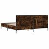 vidaXL Bettgestell R&auml;uchereiche 200x200 cm Holzwerkstoff und Metall
