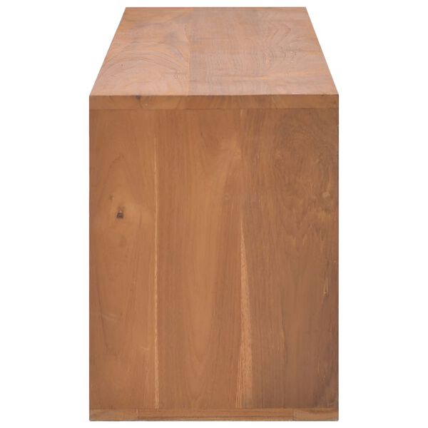 vidaXL TV-Schrank 110x30x40 cm Teak Massivholz