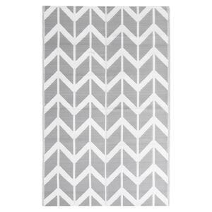 vidaXL Outdoor-Teppich ARAKIL Grau 160x230 cm PP